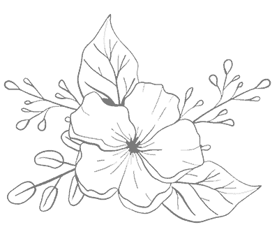 outline of a flower